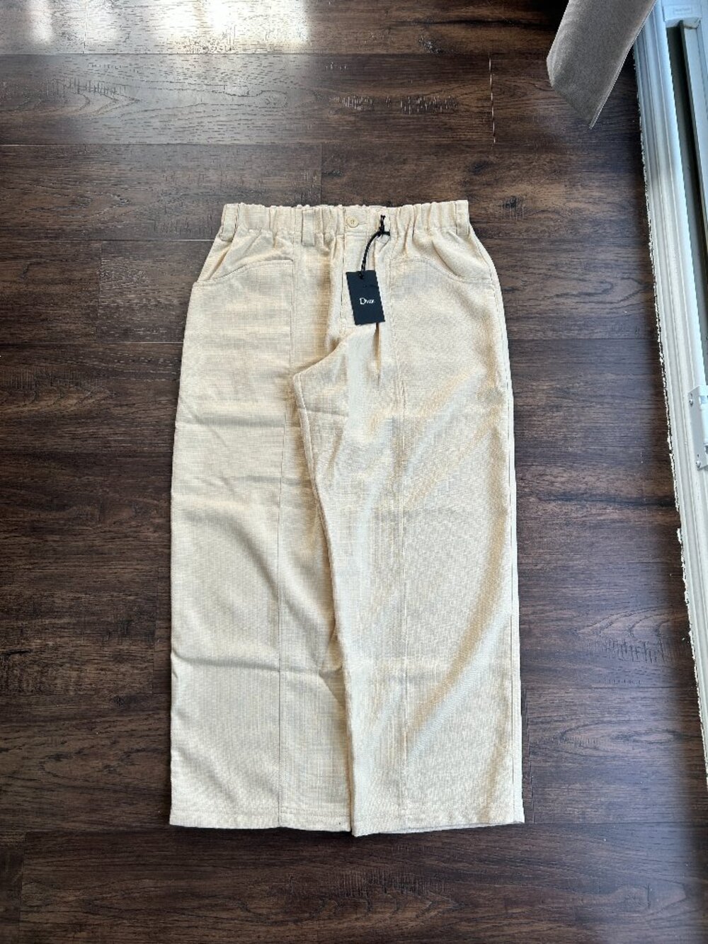 Dime Skater Baggy Cream Trouser Pants - Size L Fit 34 - NWT